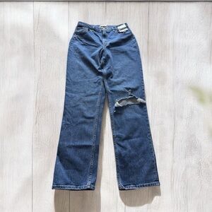 Abercrombie & Fitch Jeans Womens 32/14 Blue The 90s Straight Ultra High Rise NWT